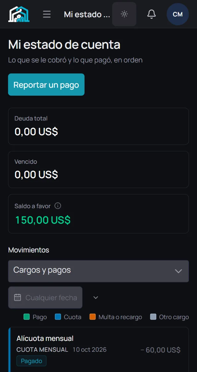 estado de cuenta