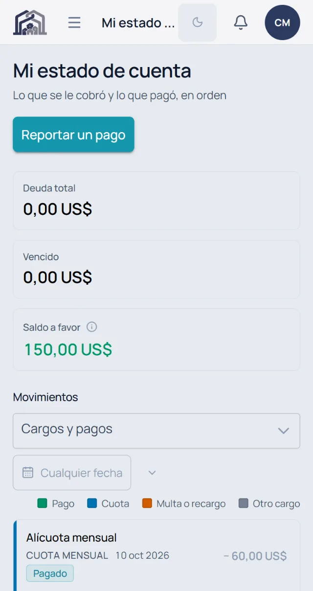 estado de cuenta