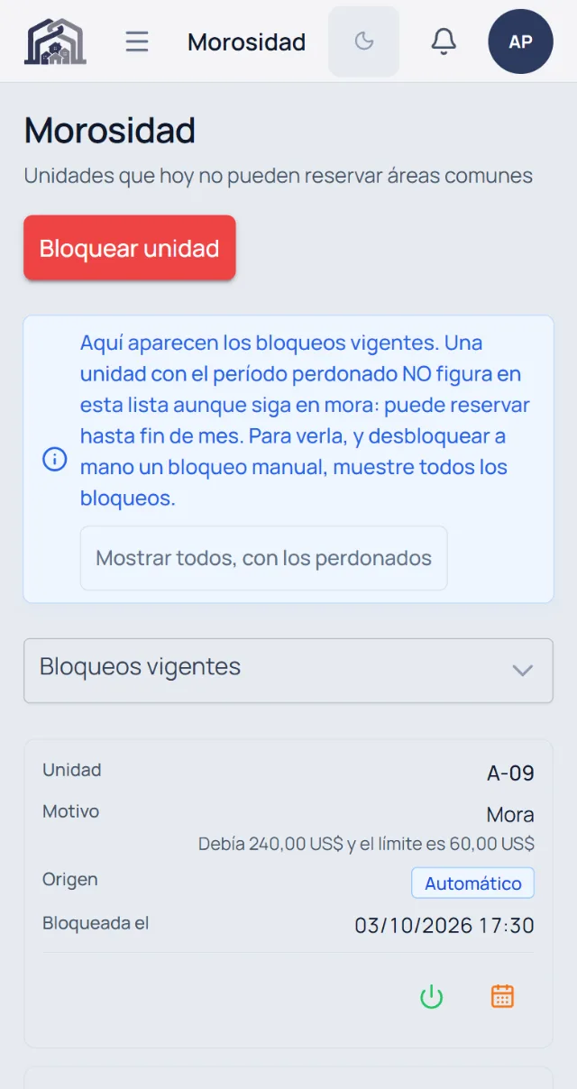 morosidad